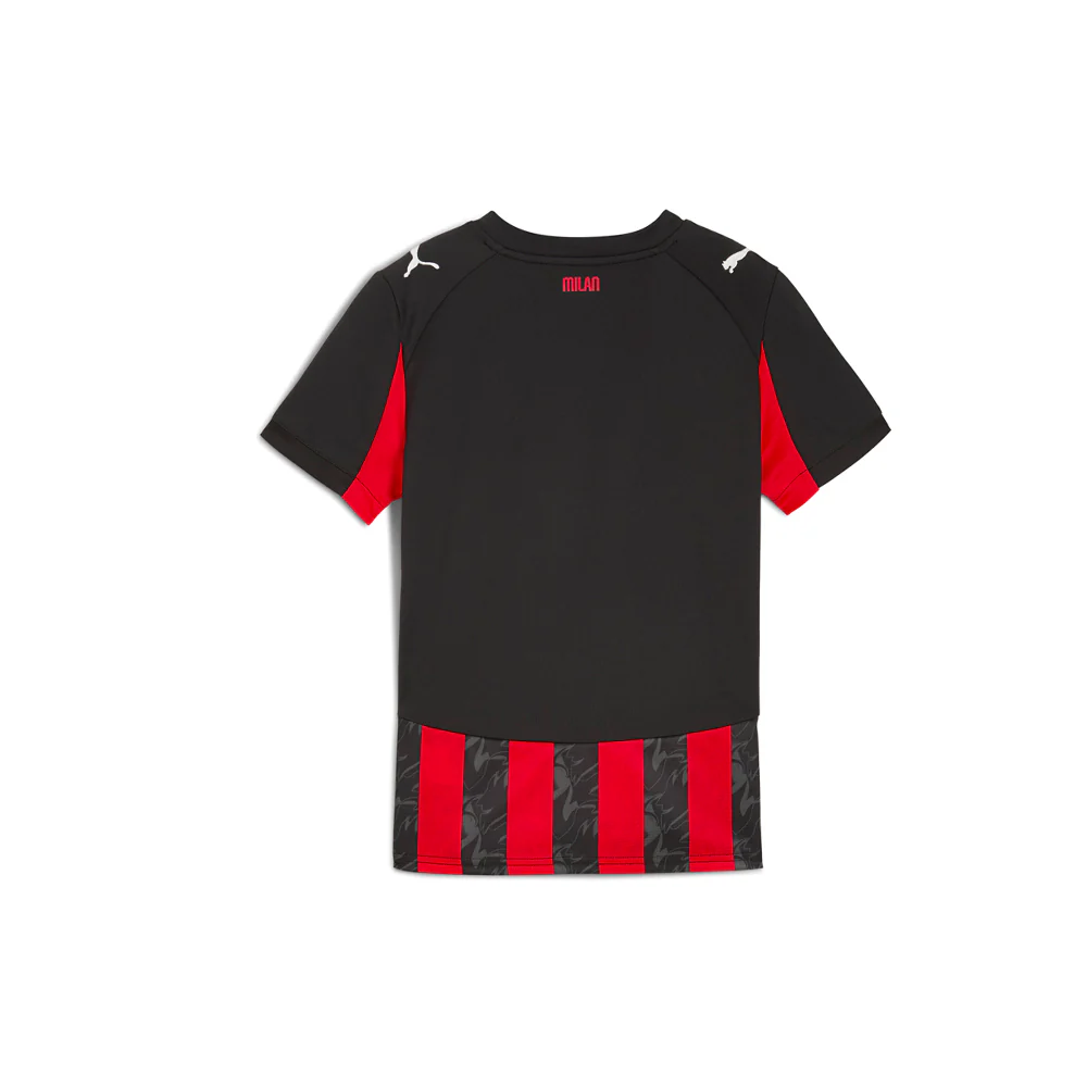 AC Milan Home Crew Neck Short Sleeve Replica Jersey (Youth) - Image 2