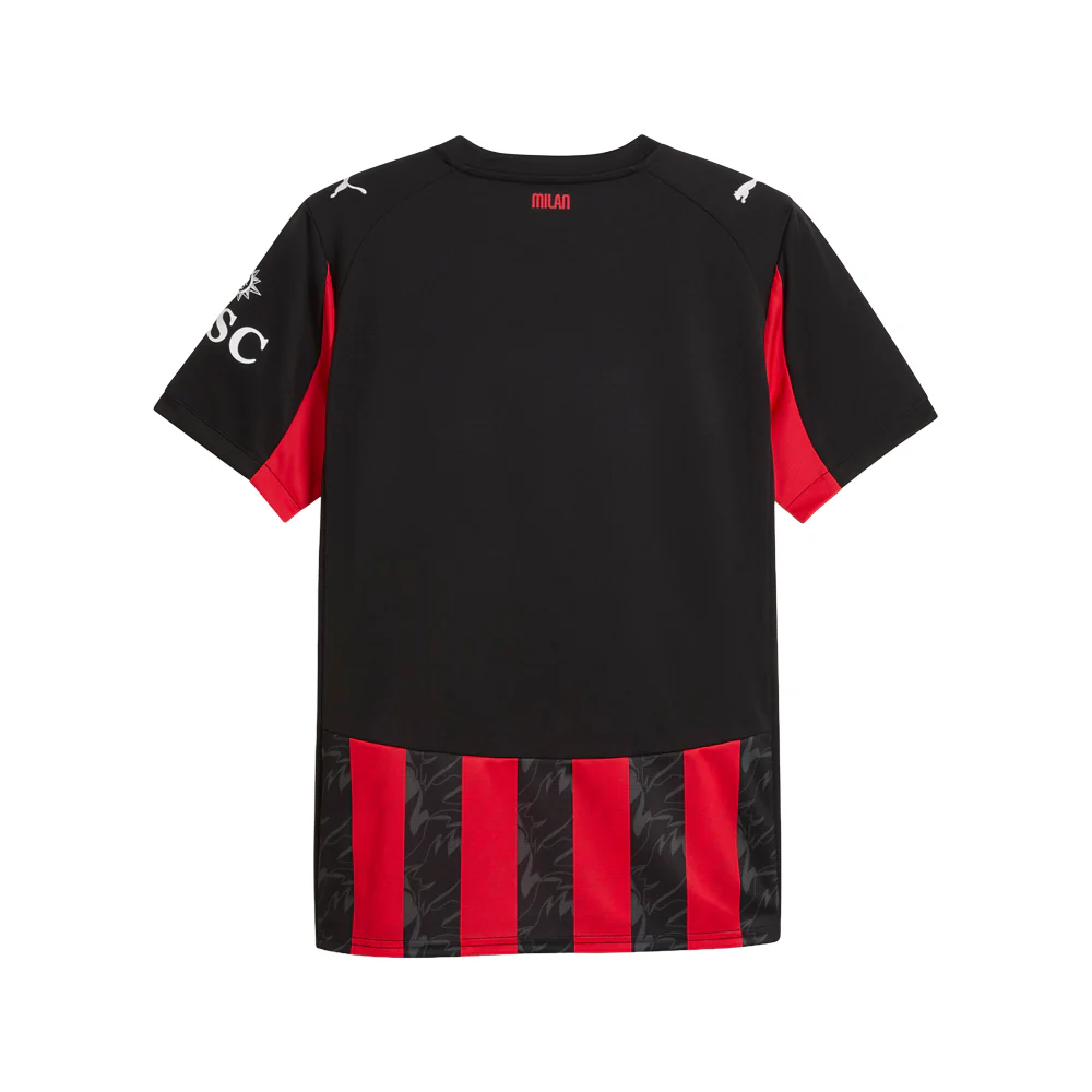 AC Milan Home Crew Neck Short Sleeve Soccer Jersey - Image 2