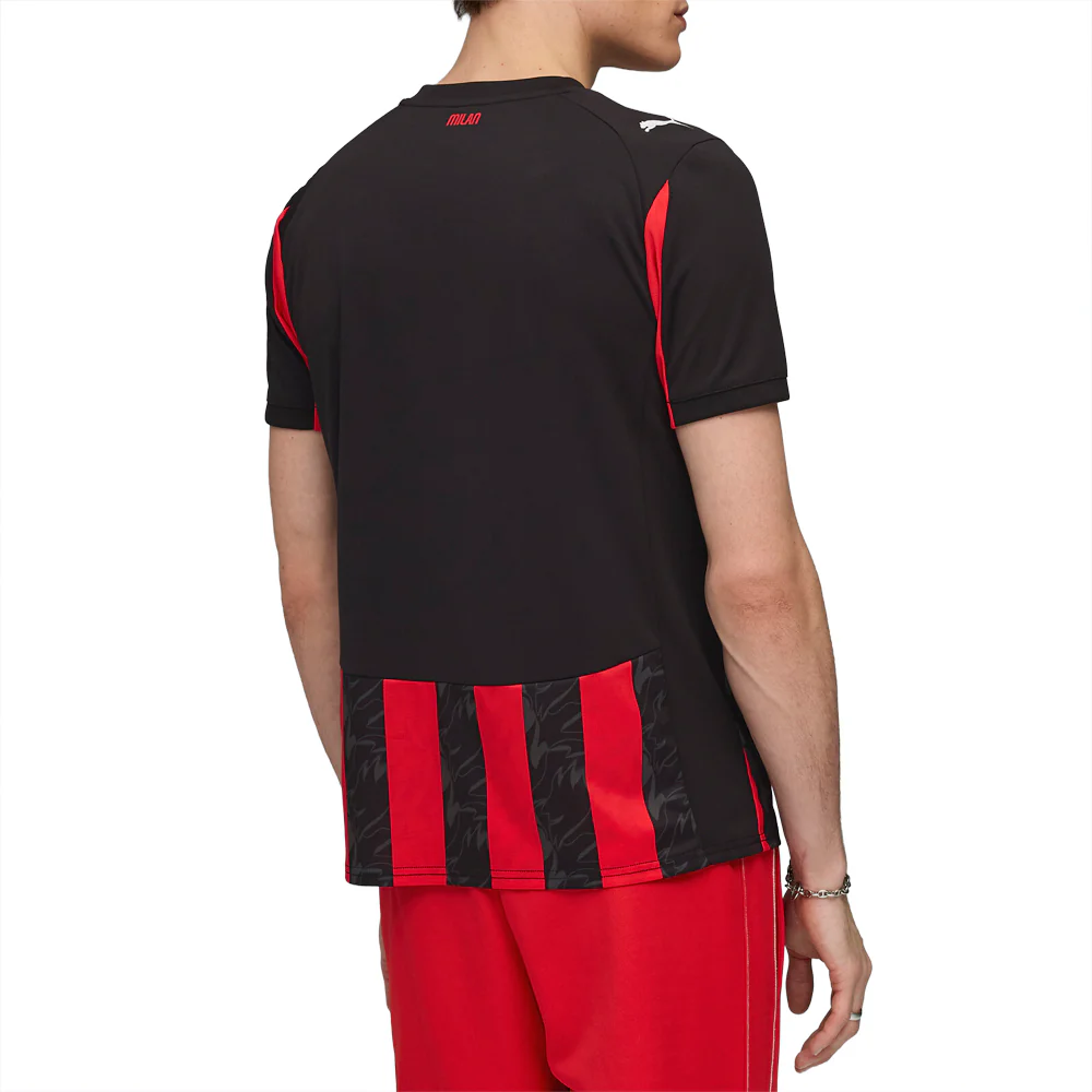 AC Milan Home Crew Neck Short Sleeve Soccer Jersey - Image 4