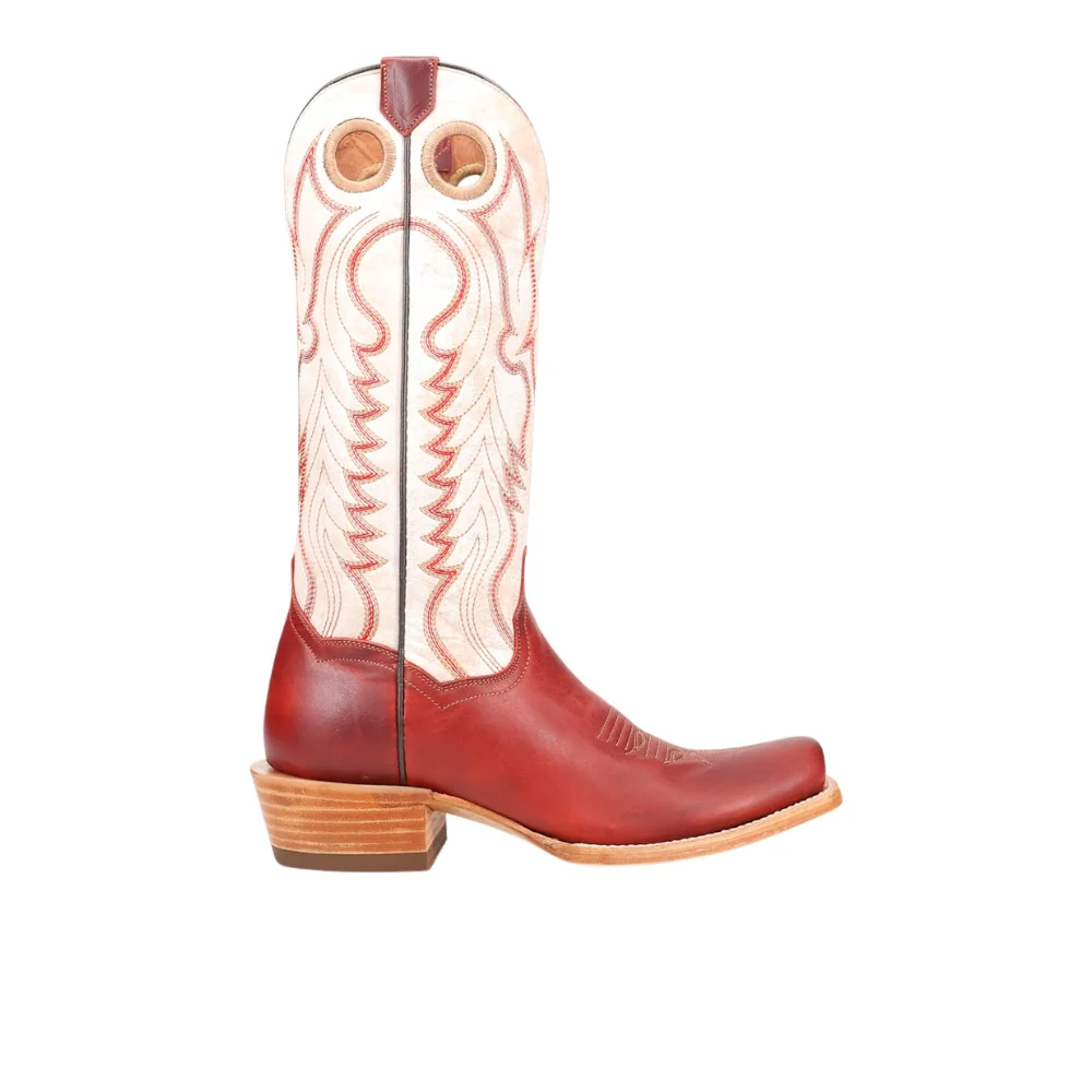 Adelaide Embroidered Square Toe Pull On Cowboy Boots