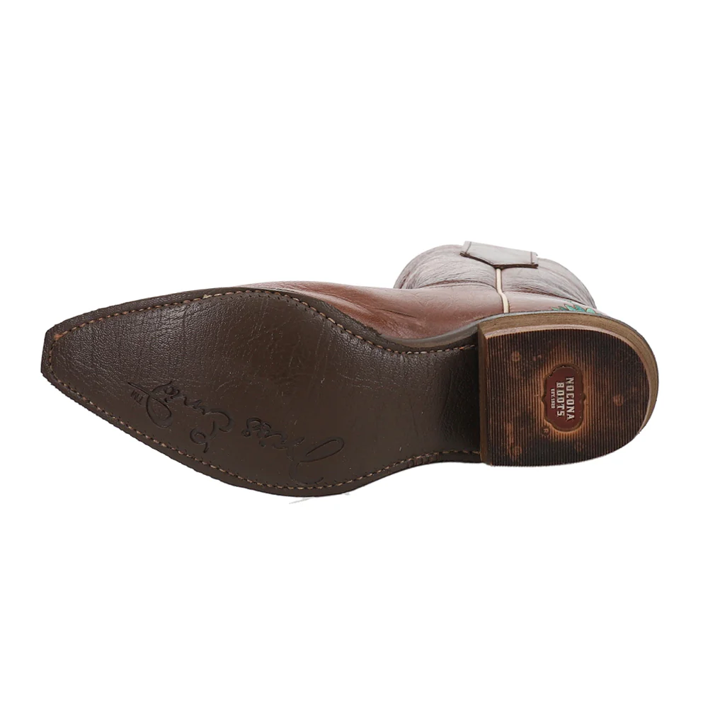 Agave Embroidery Snip Toe Cowboy Booties - Image 5
