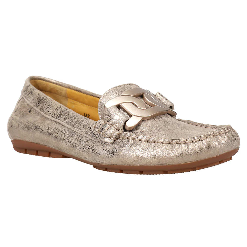 Aiker Metallic Moccasins - Image 2