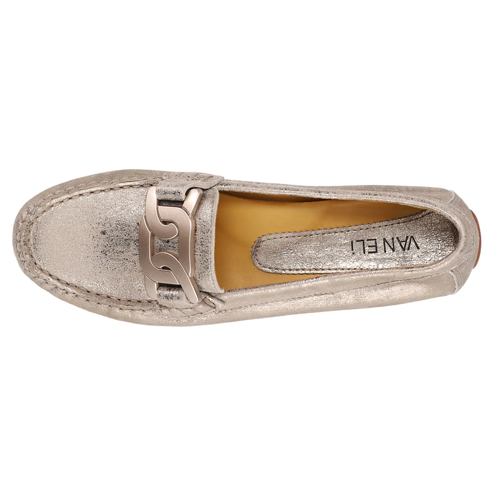 Aiker Metallic Moccasins - Image 4