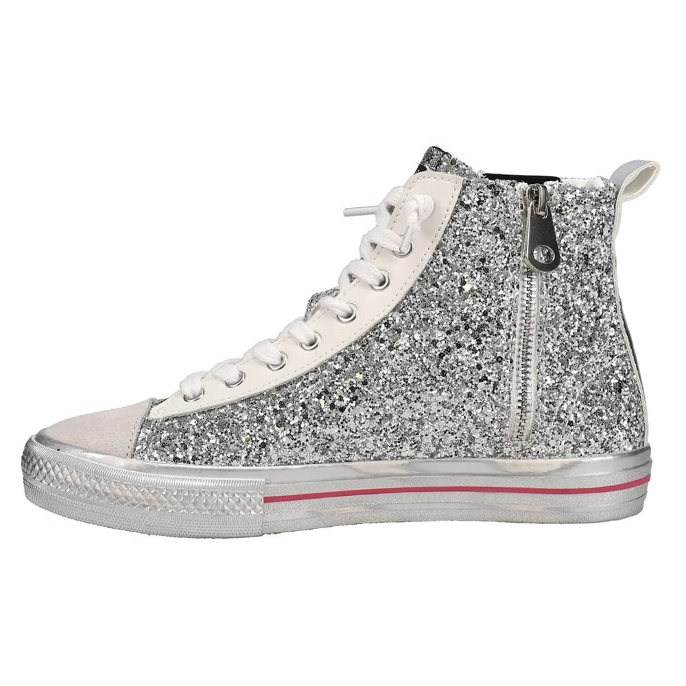 Alive Metallic Glitter High Top Sneakers - Image 3