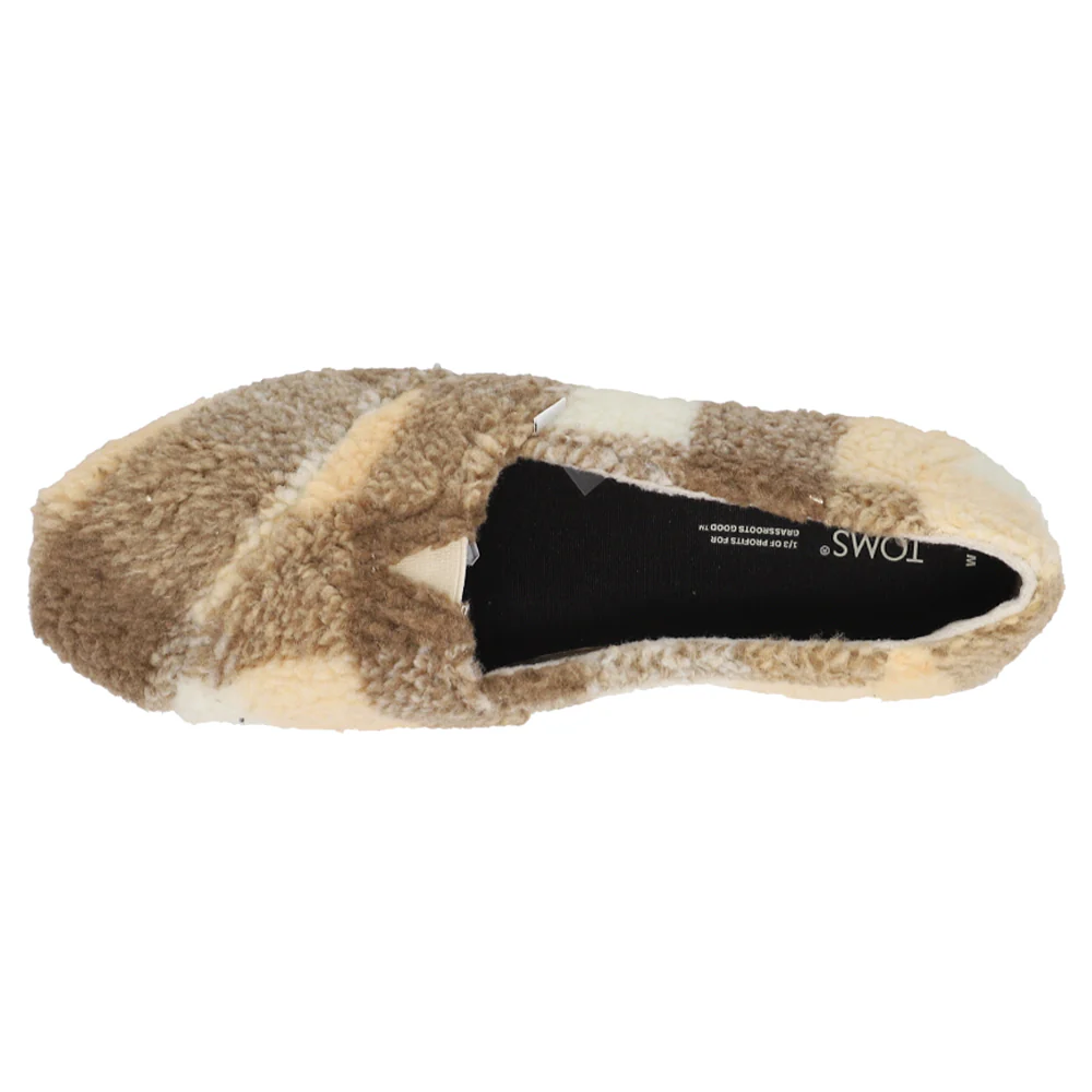 Alpargata Fuzzy Slip On Flats - Image 4