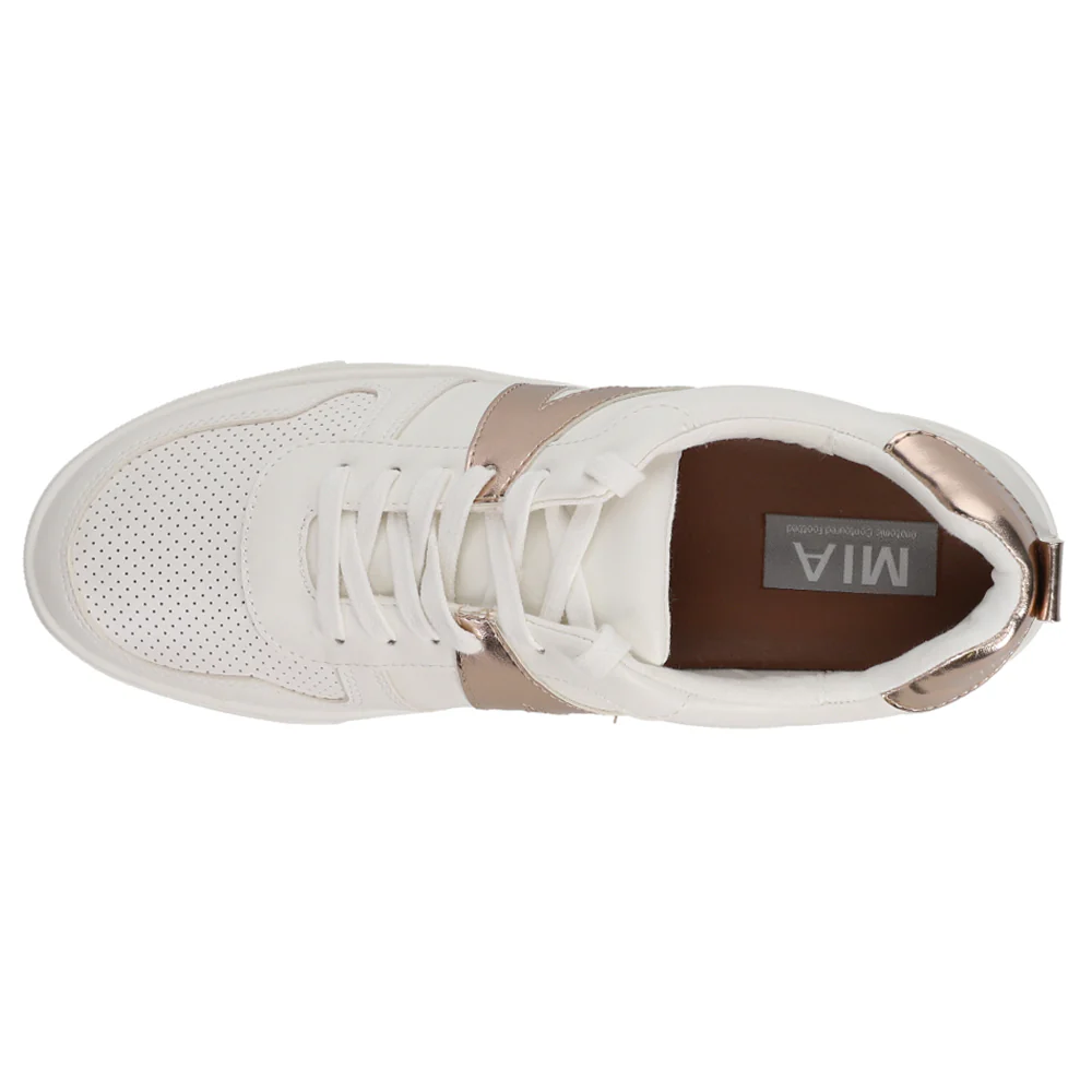 Alta Metallic Perforated Lace Up Sneakers - Image 4