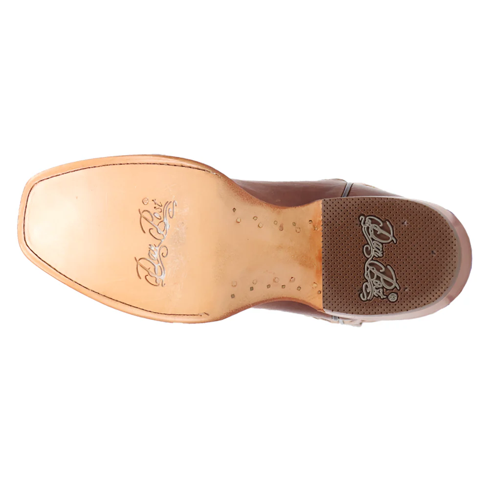 Amber Embroidered Trail Square Toe Pull On Cowboy Boots - Image 5