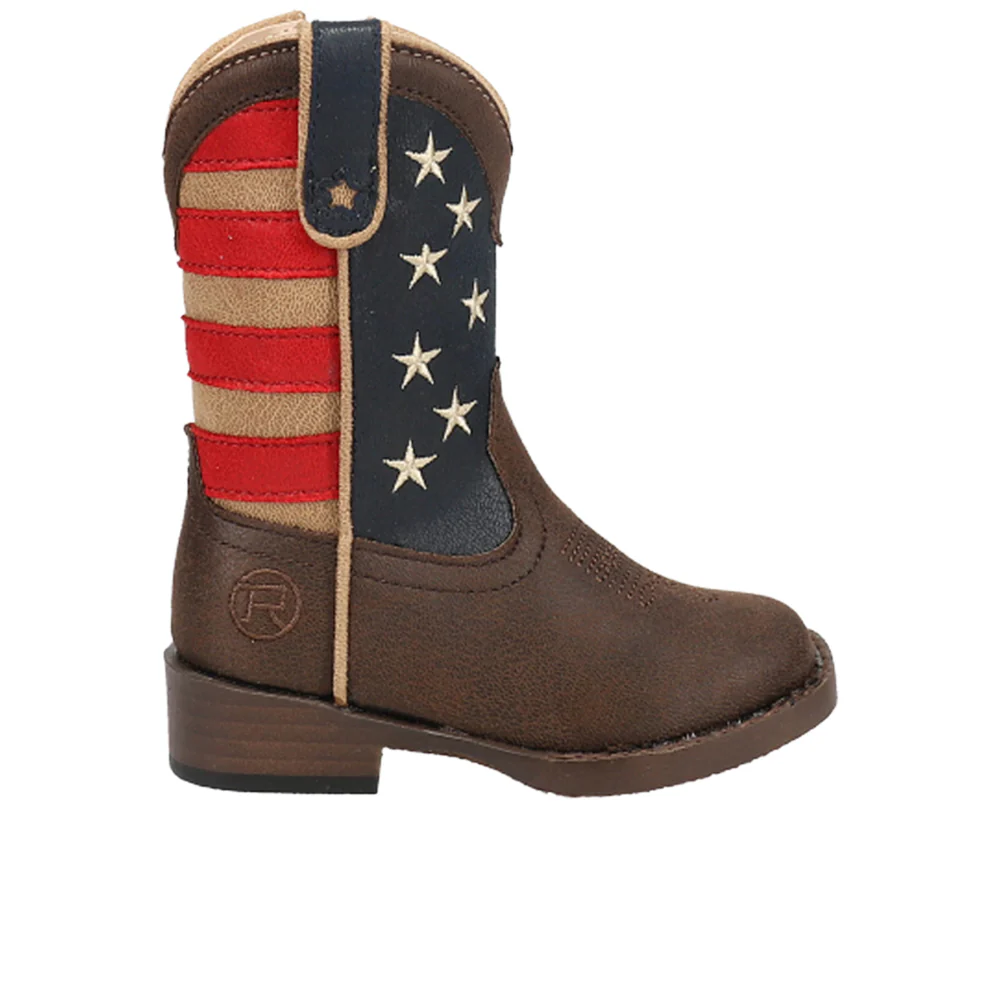 American Patriot Square Toe Cowboy Boots (Toddler)