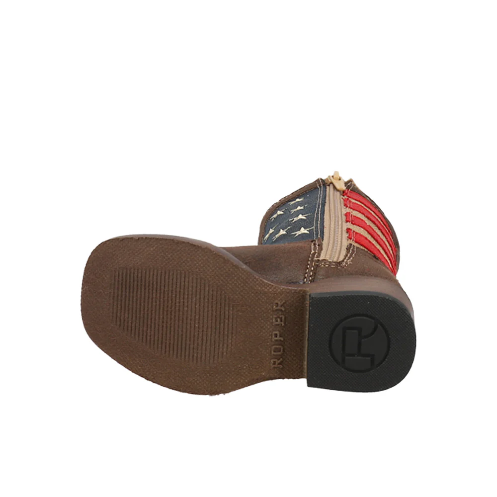 American Patriot Square Toe Cowboy Boots (Toddler) - Image 5