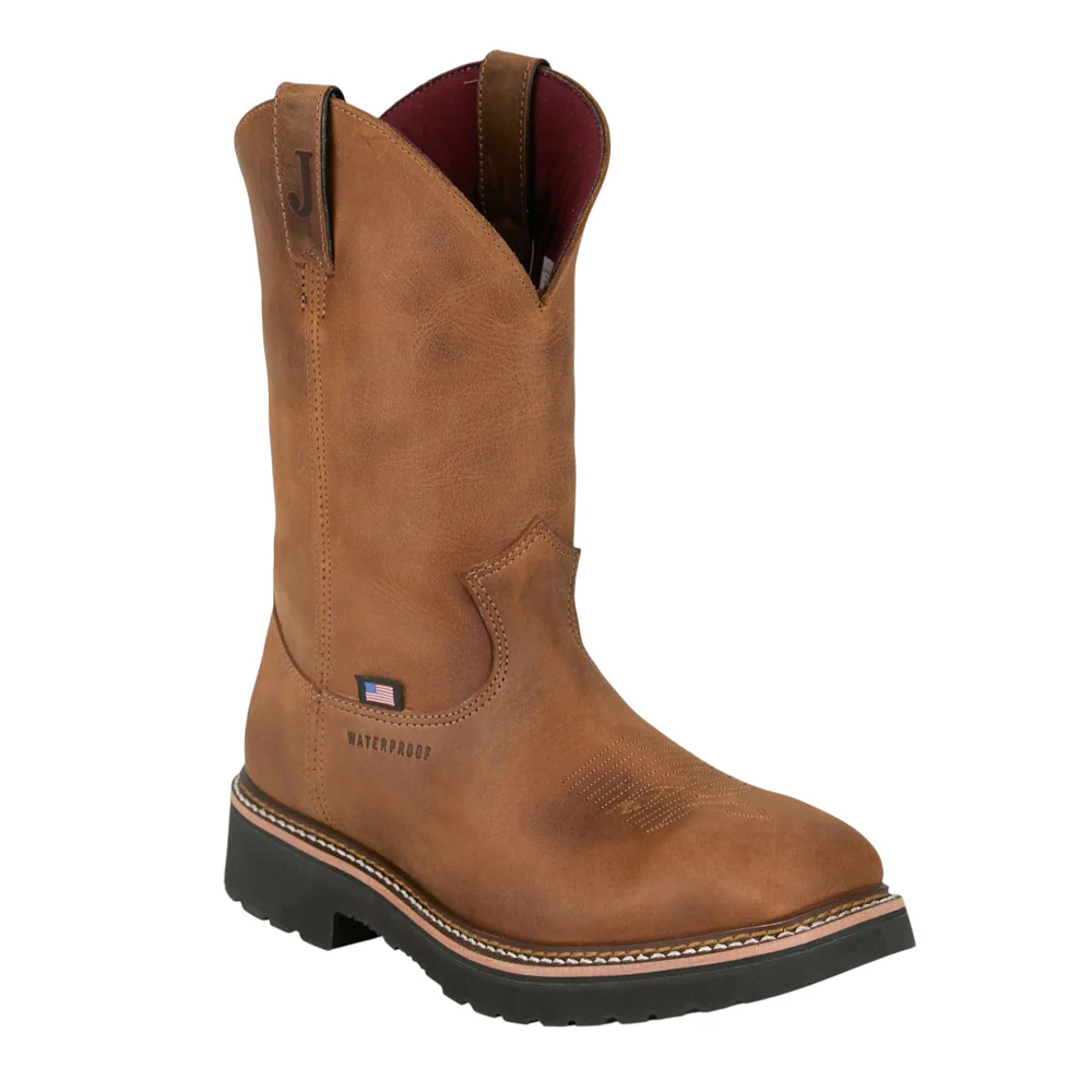 Ames 11 Inch Waterproof Steel Toe Work Boots - Image 2