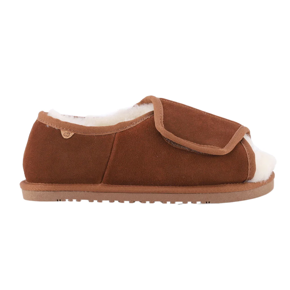 APMA Wide Open Toe Slip On Slippers