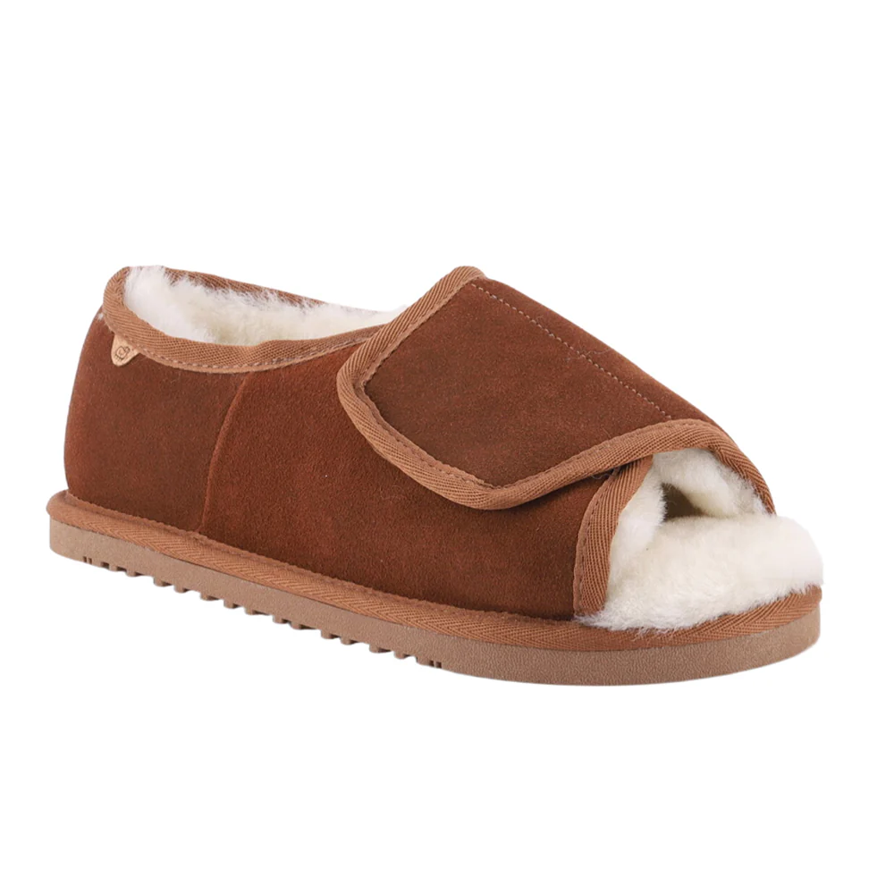 APMA Wide Open Toe Slip On Slippers - Image 2