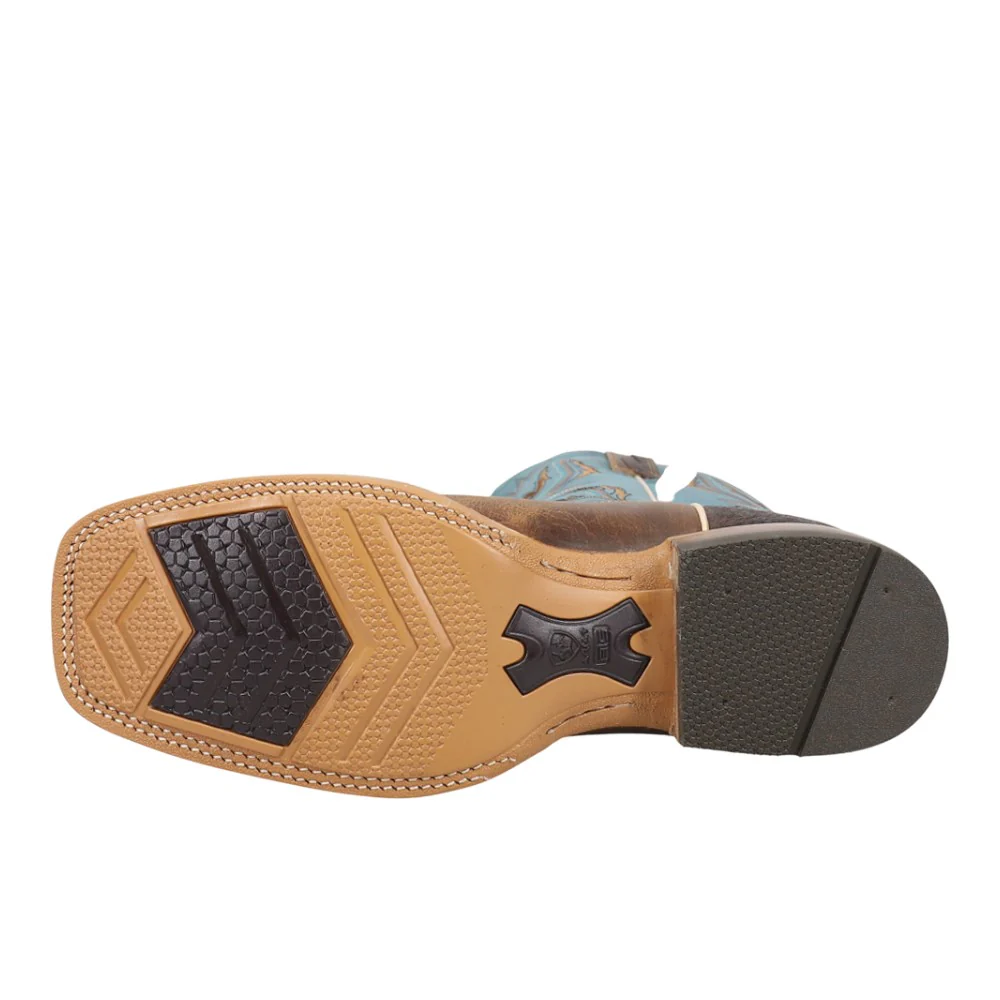 Arena Rebound Embroidered Square Toe Pull On Cowboys Boots - Image 5