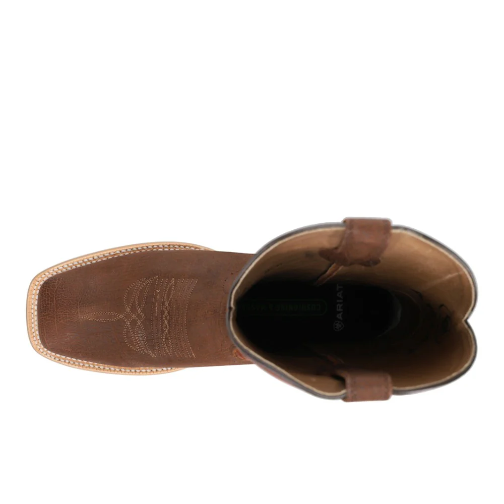 Arena Winner Embroidered Square Toe Pull On Cowboy Boots - Image 4