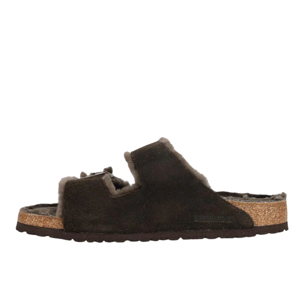Arizona Shearling Suede Leather Sandals - Image 3