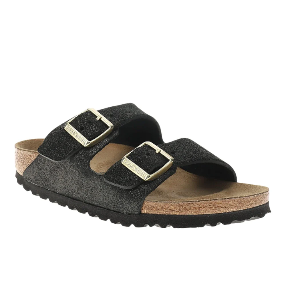 Arizona Shimmering Suede Leather Sandals - Image 2