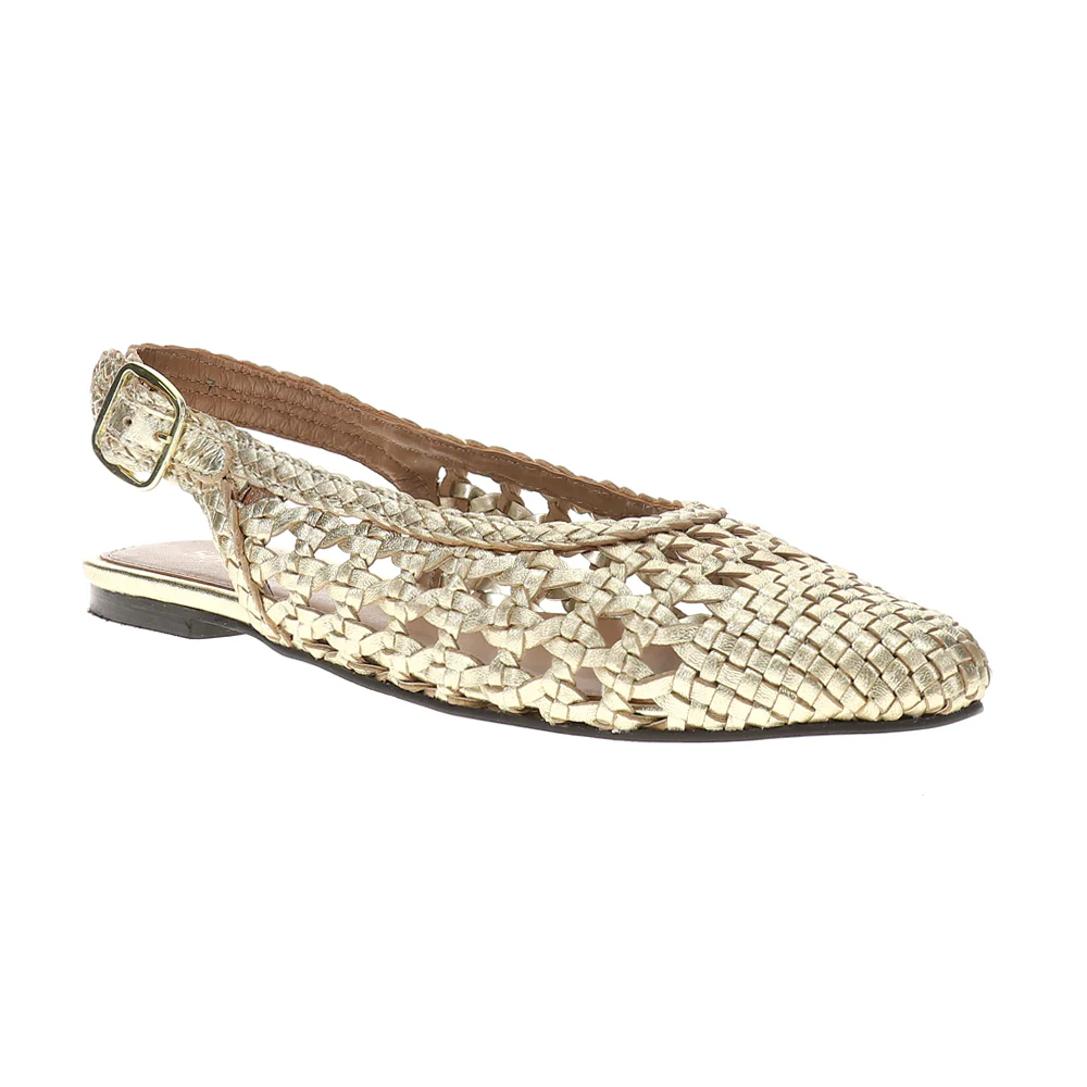 Avalon Metallic Slingback Flats - Image 2