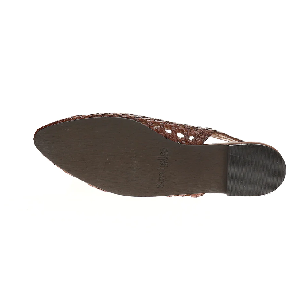 Avalon Woven Leather Slingback Flats - Image 5