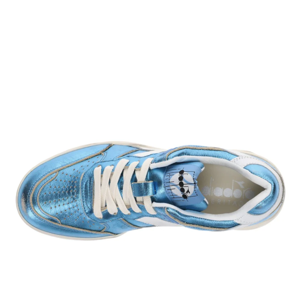 B.560 Metallic Lace Up Sneakers - Image 4