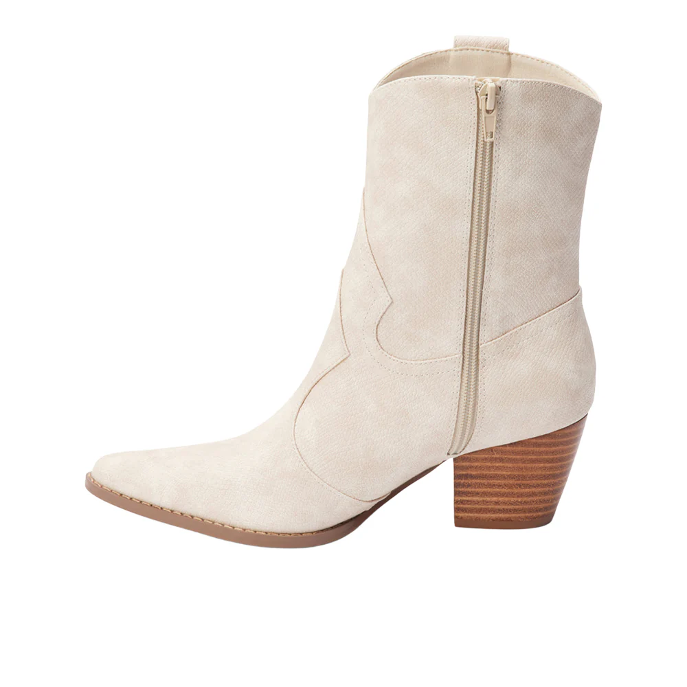 Bambi Snake Pointed Toe Zippered Cowboy Booties - Image 3