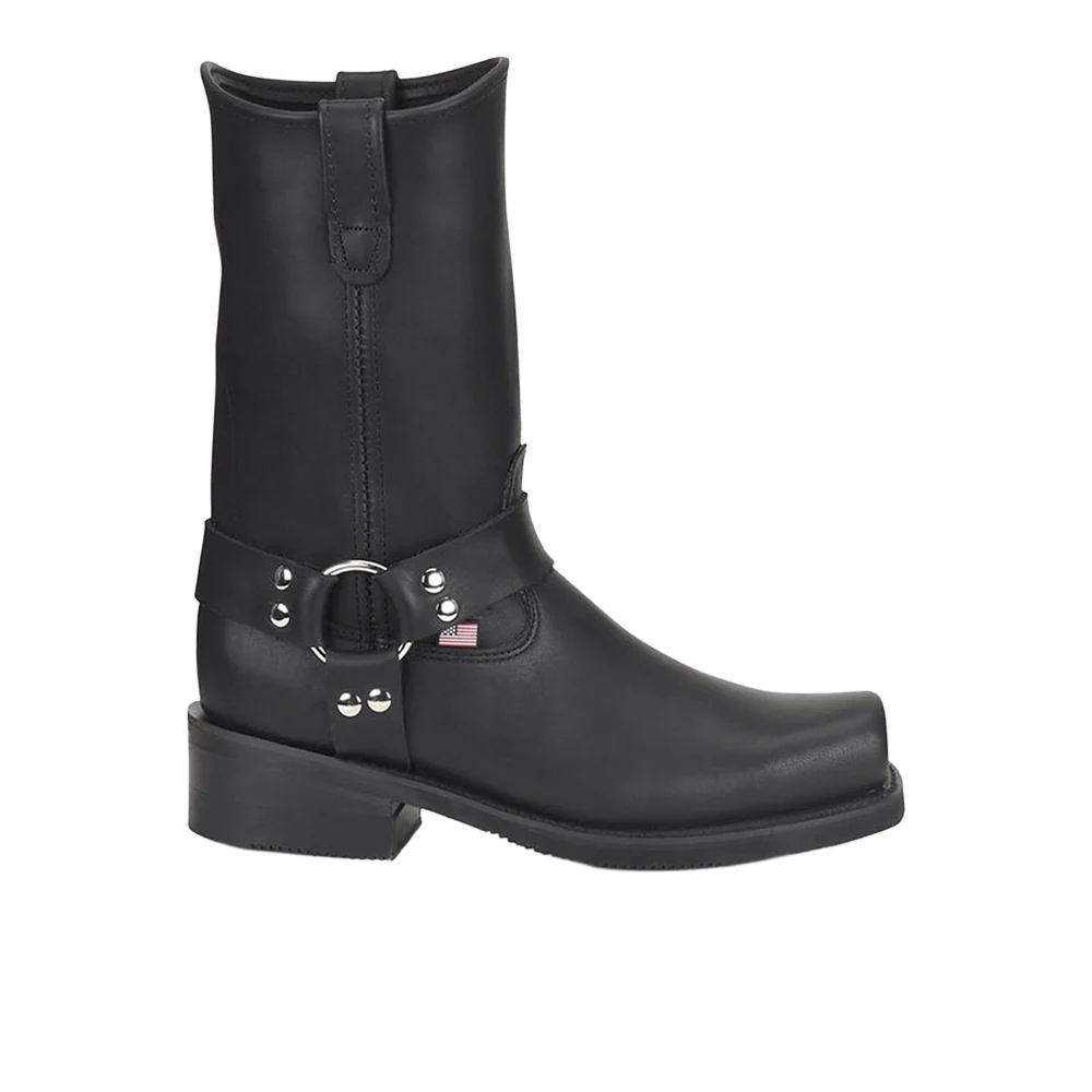 Barry Square Toe Pull On Motorcycle Boots