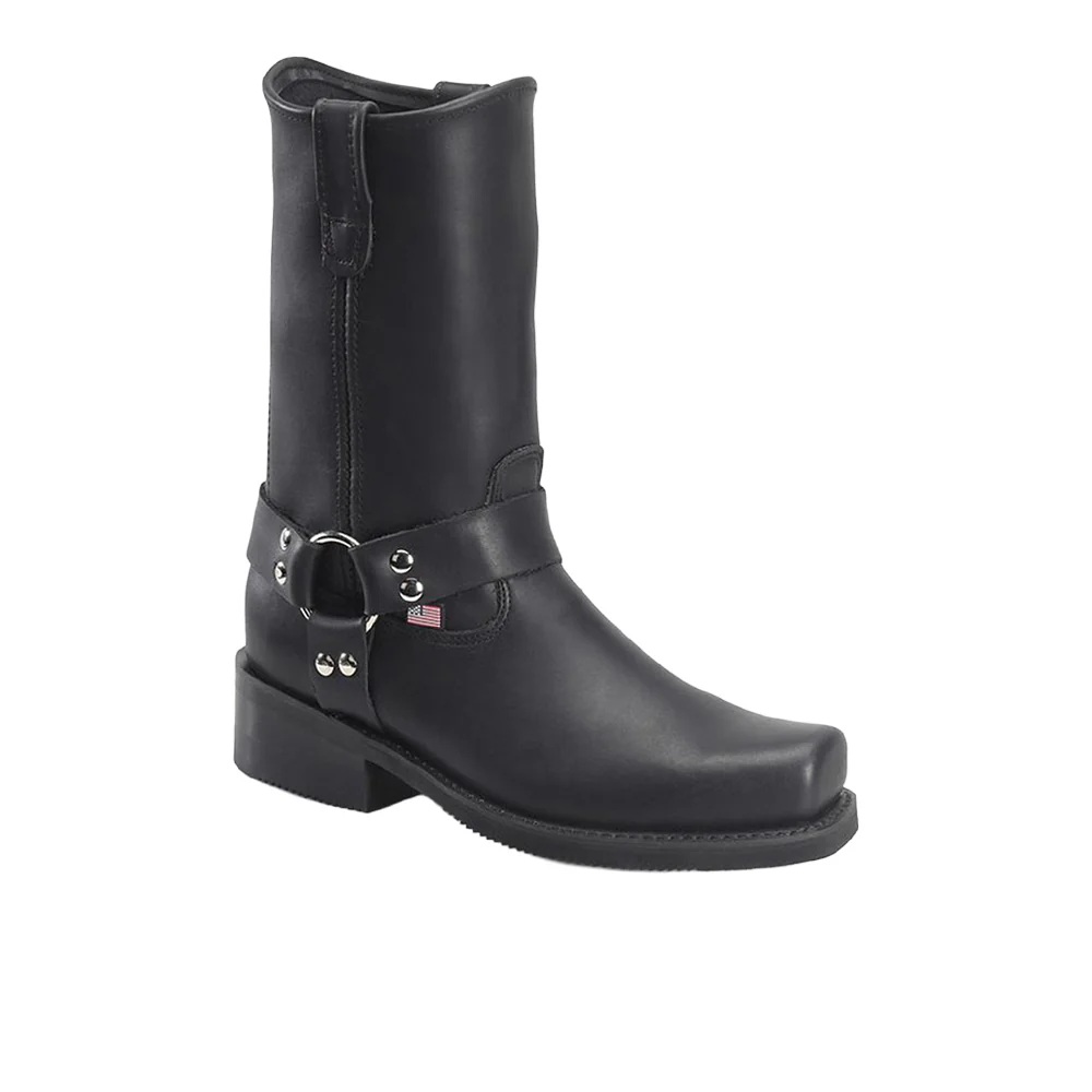 Barry Square Toe Pull On Motorcycle Boots - Image 2