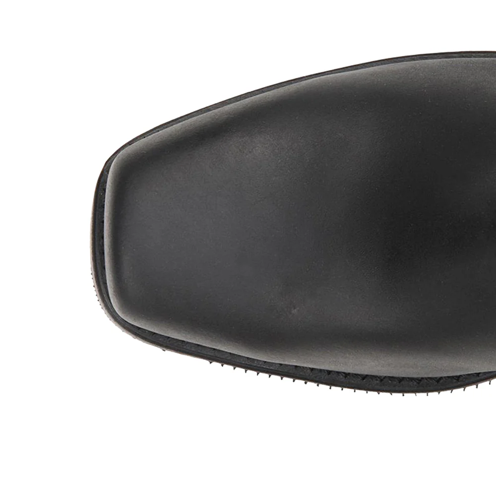 Barry Square Toe Pull On Motorcycle Boots - Image 4