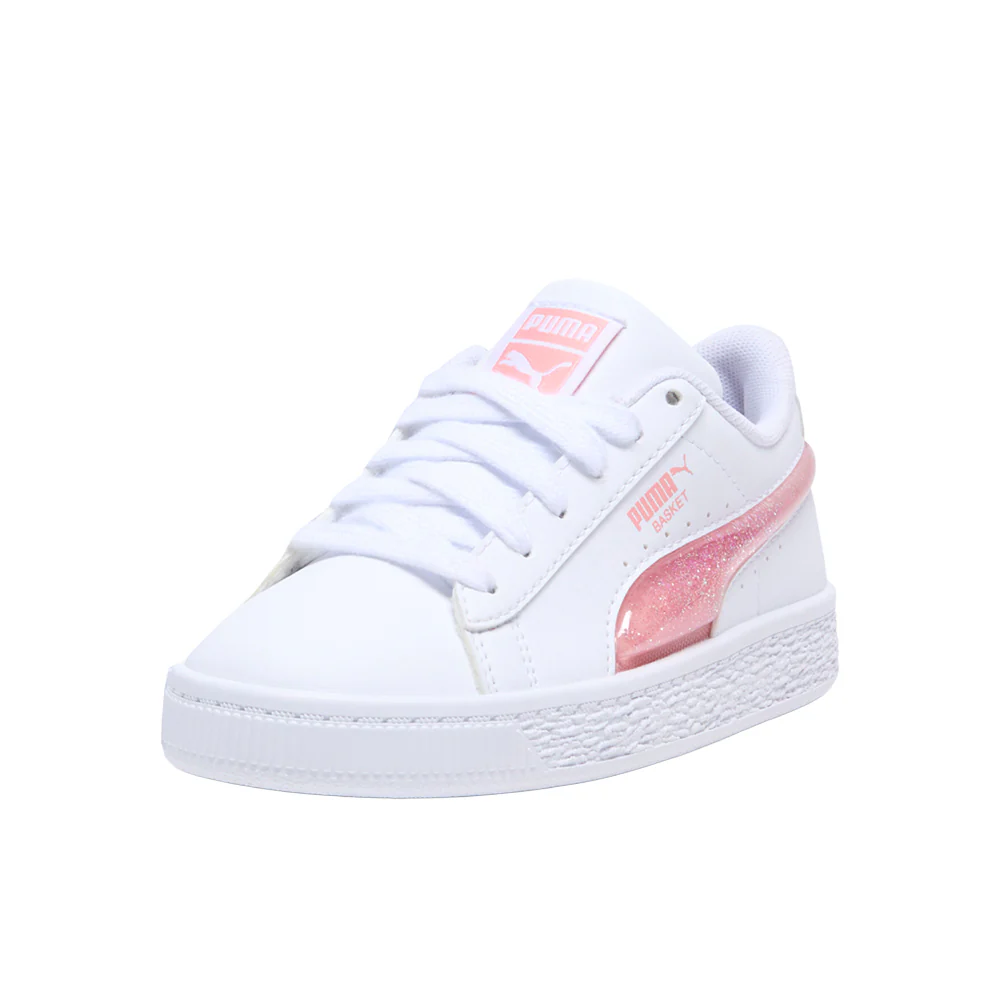 Basket Glitter Lace Up Sneakers (Little Kid) - Image 2