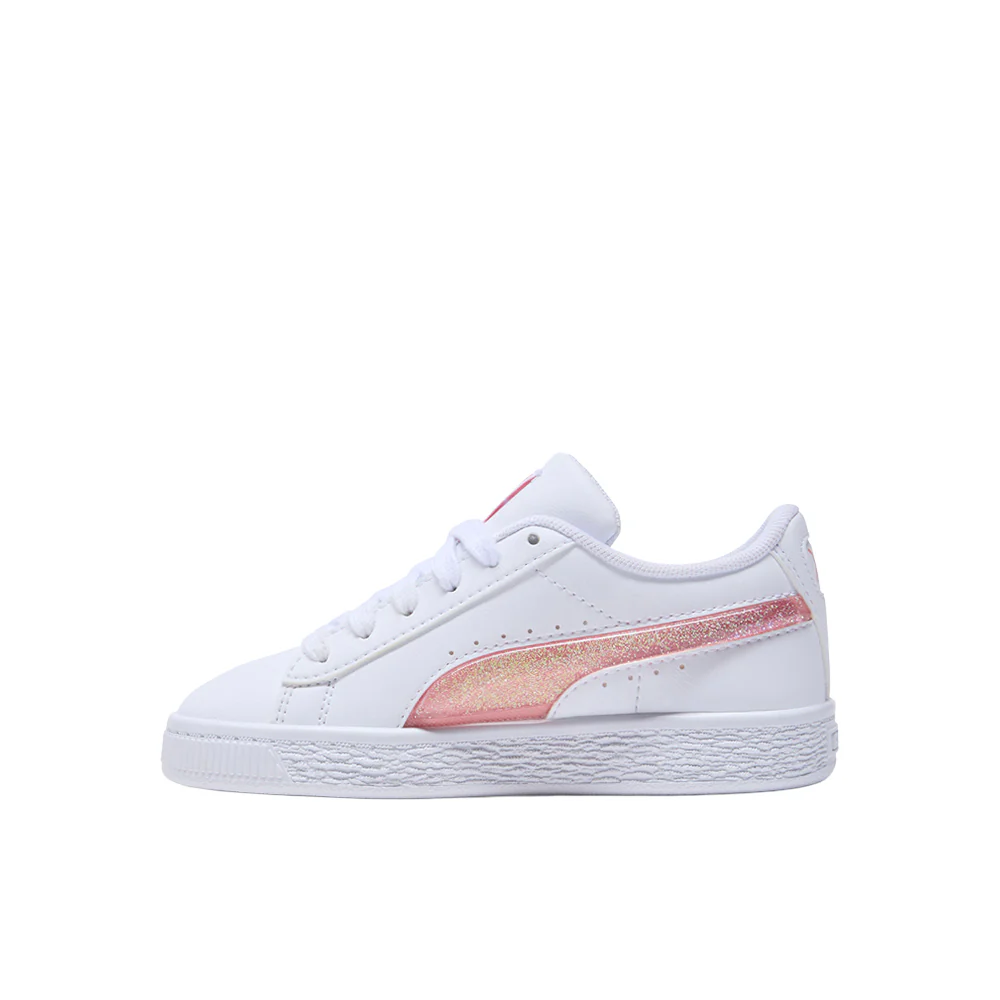 Basket Glitter Lace Up Sneakers (Little Kid) - Image 3