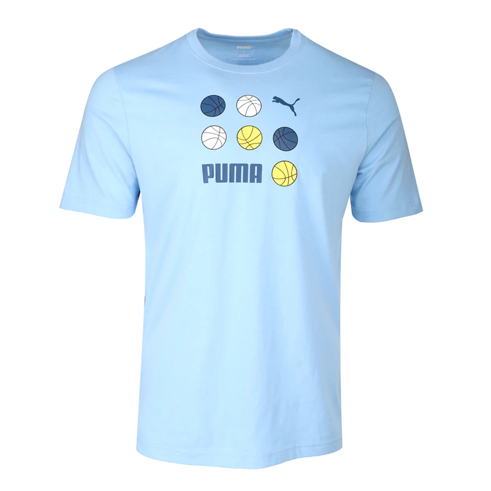 Basketball Graphic Crew Neck Short Sleeve T-Shirt - Image 3