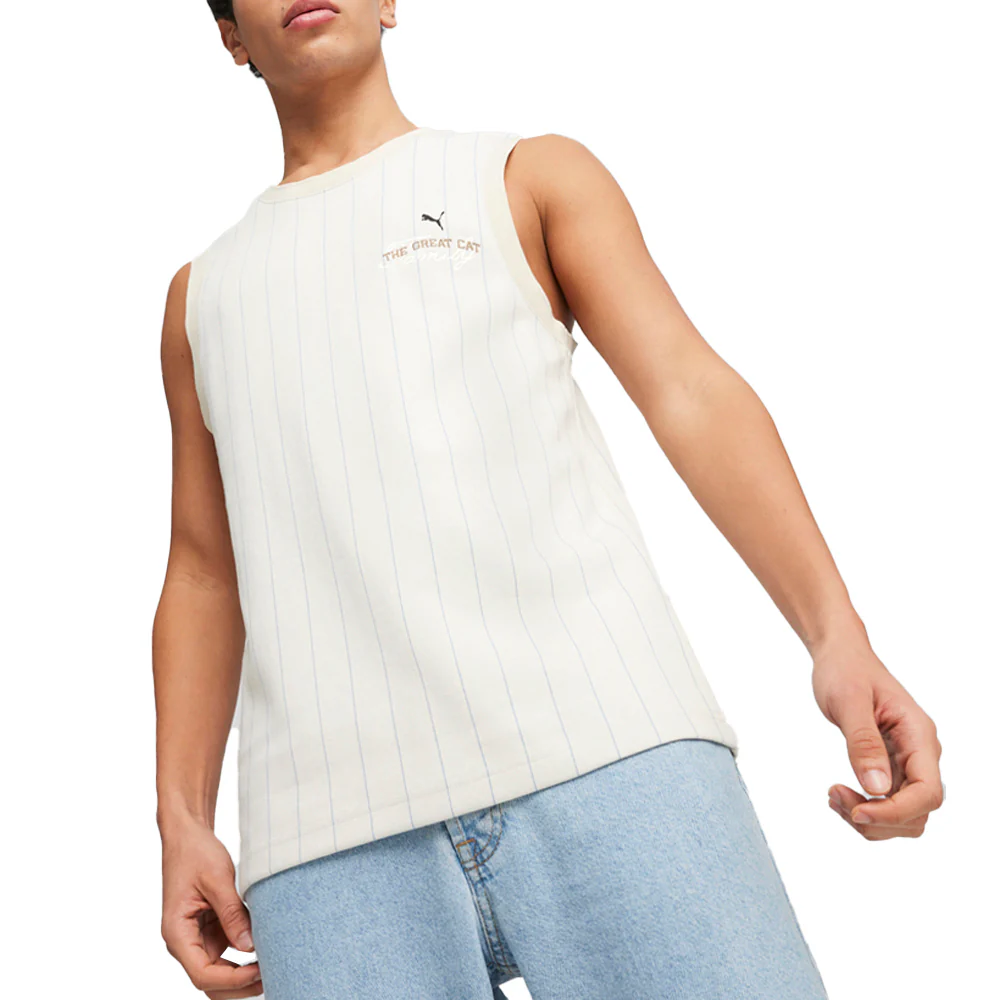 Basketball Nostalgia Knitted Crew Neck Tank Top