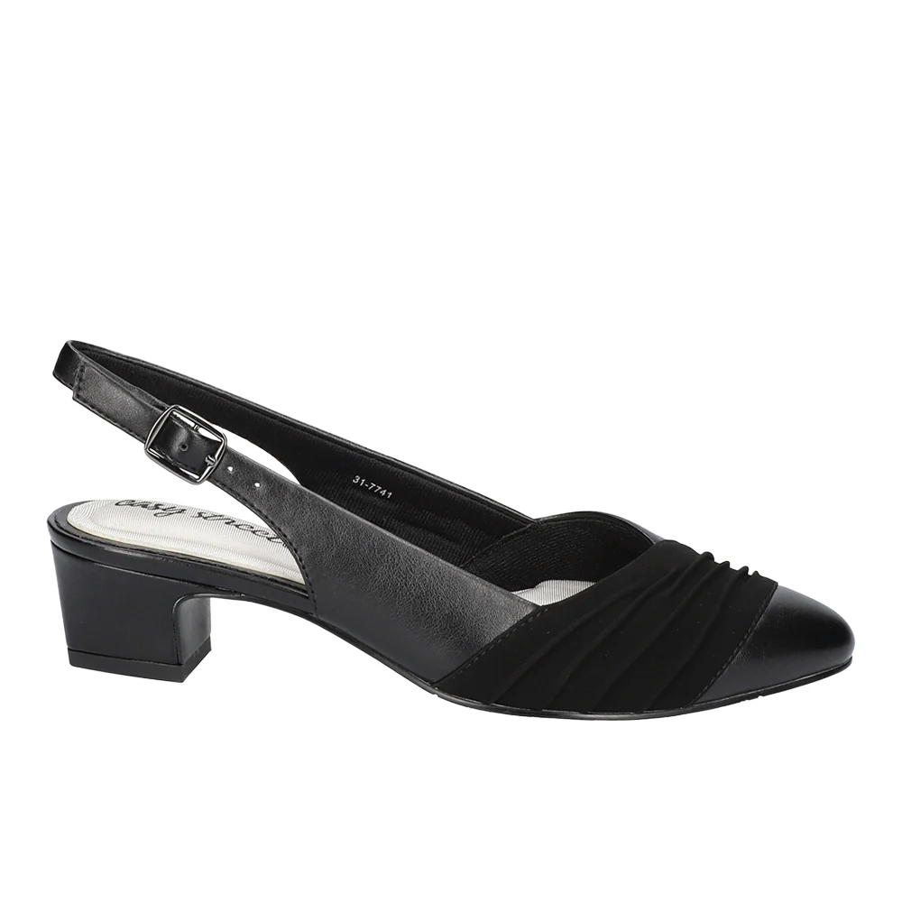 Bates Round Toe Slingback Pumps