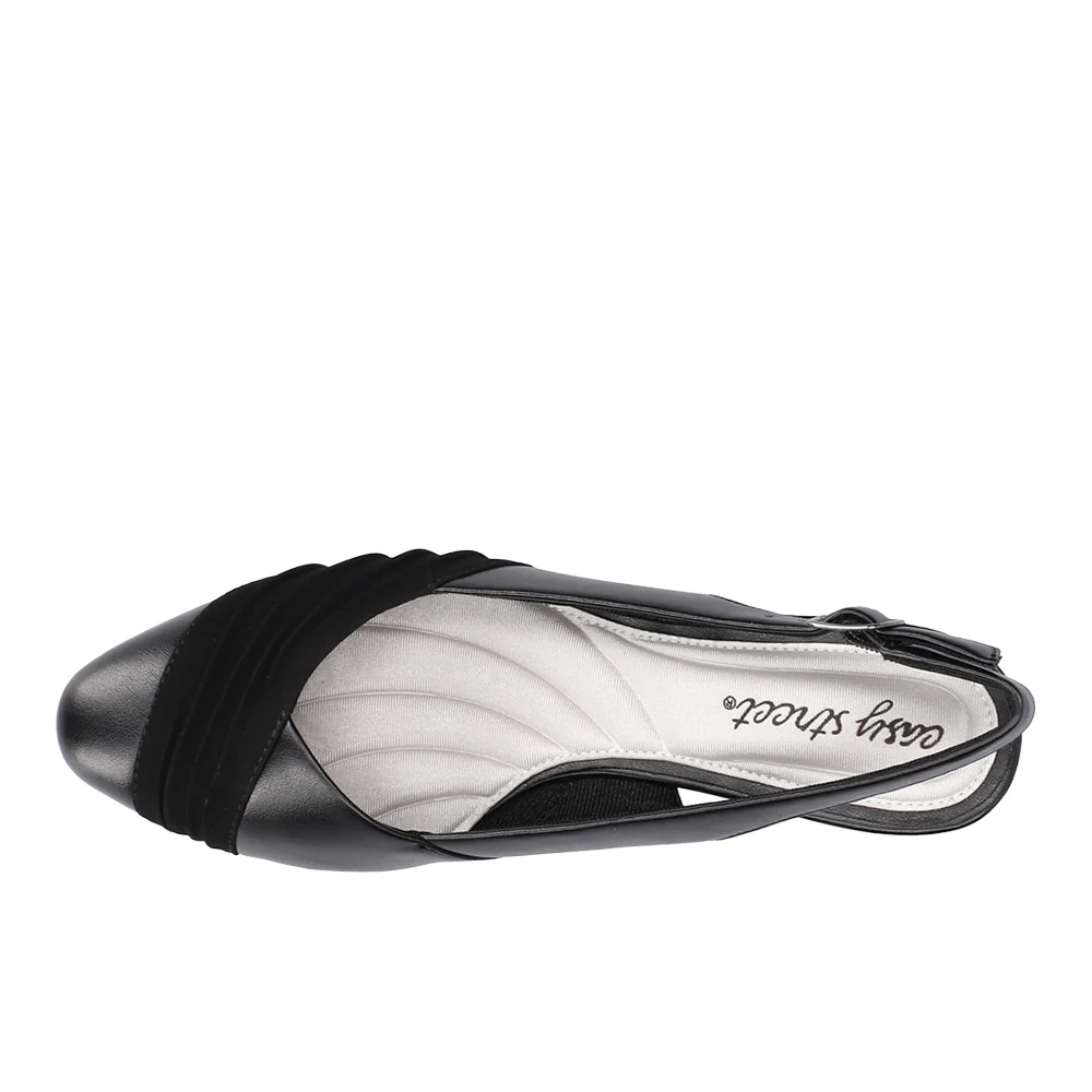 Bates Round Toe Slingback Pumps - Image 4