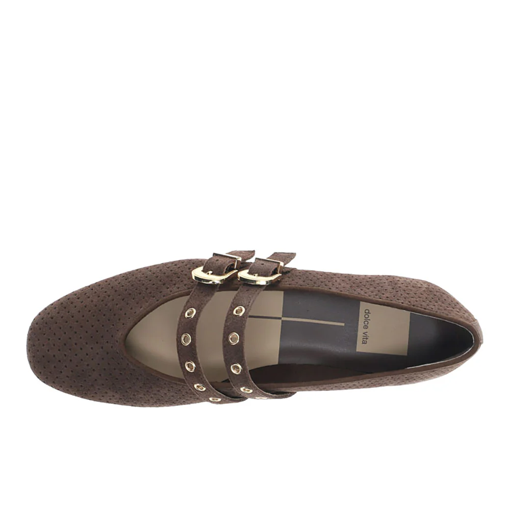Baylee Grommet Perforated Mary Jane Ballet Flats - Image 4