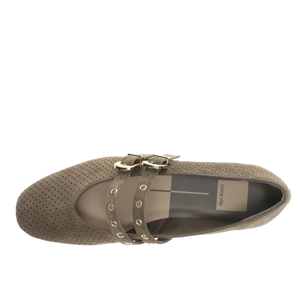 Baylee Grommet Perforated Mary Jane Ballet Flats - Image 4
