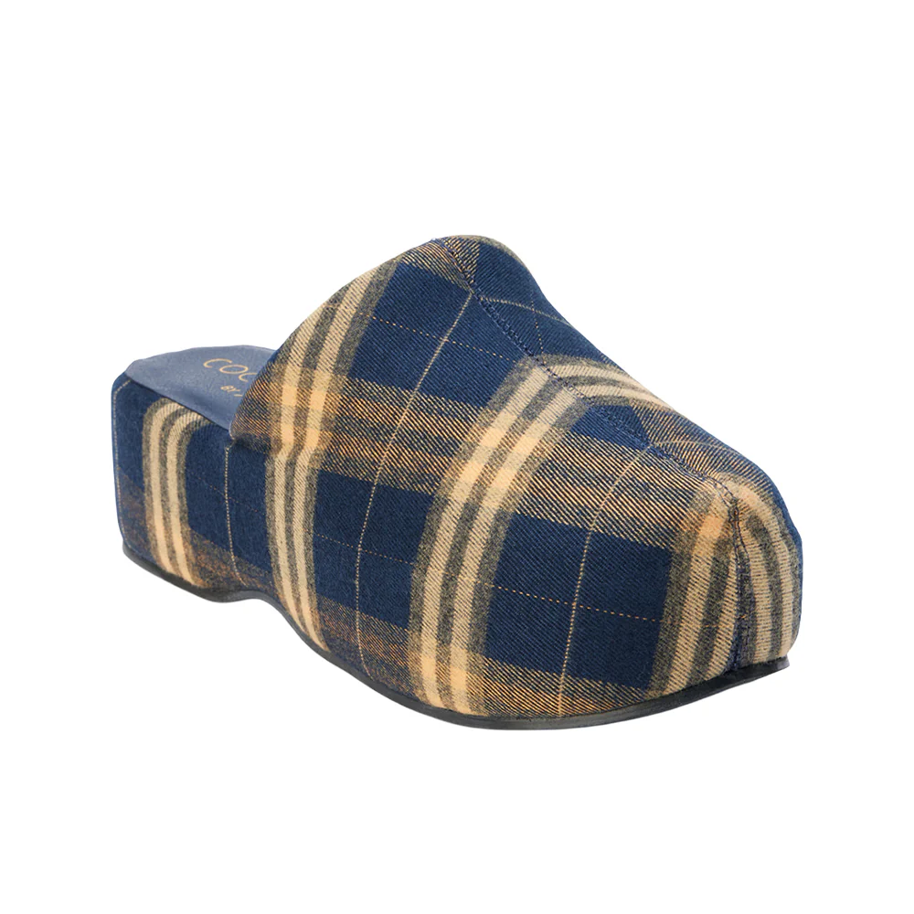 Bella Plaid Platform Mule Clogs - Image 2