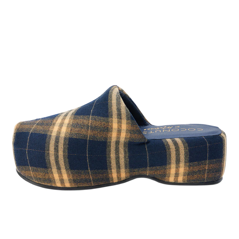 Bella Plaid Platform Mule Clogs - Image 3