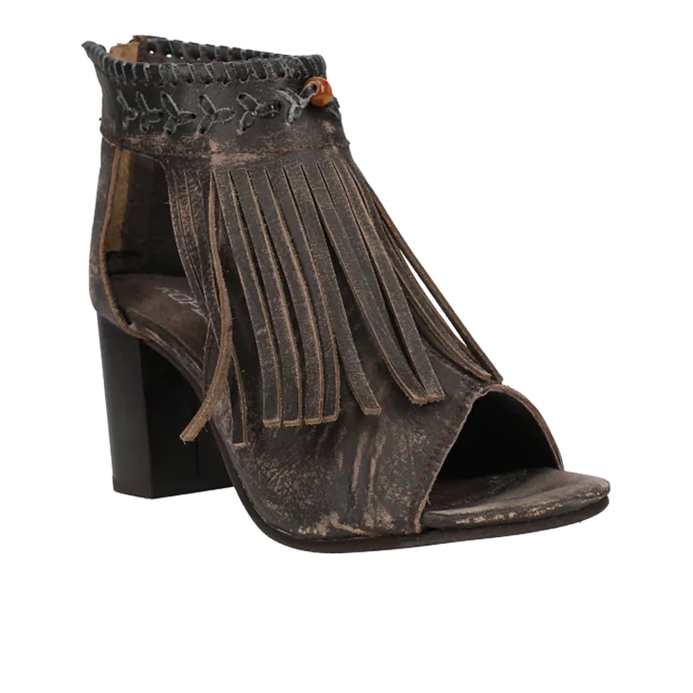 Bettina Fringe Block Heel Sandals - Image 2