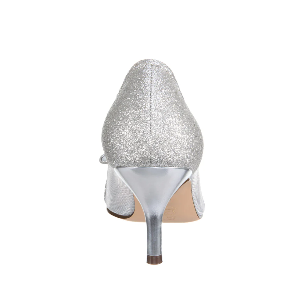 Bianca Glitter Pointed Toe Evening Pumps - Image 3