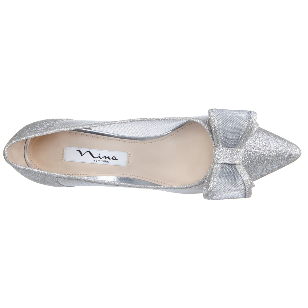 Bianca Glitter Pointed Toe Evening Pumps - Image 5
