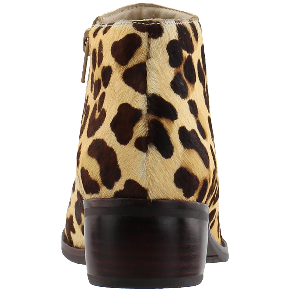 Billie Cheetah Round Toe Zippered Booties - Image 3