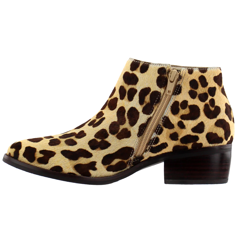 Billie Cheetah Round Toe Zippered Booties - Image 4