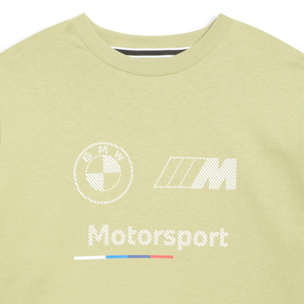 BMW M Motorsport Logo Stripe Crew Neck Short Sleeve T-Shirt - Image 3