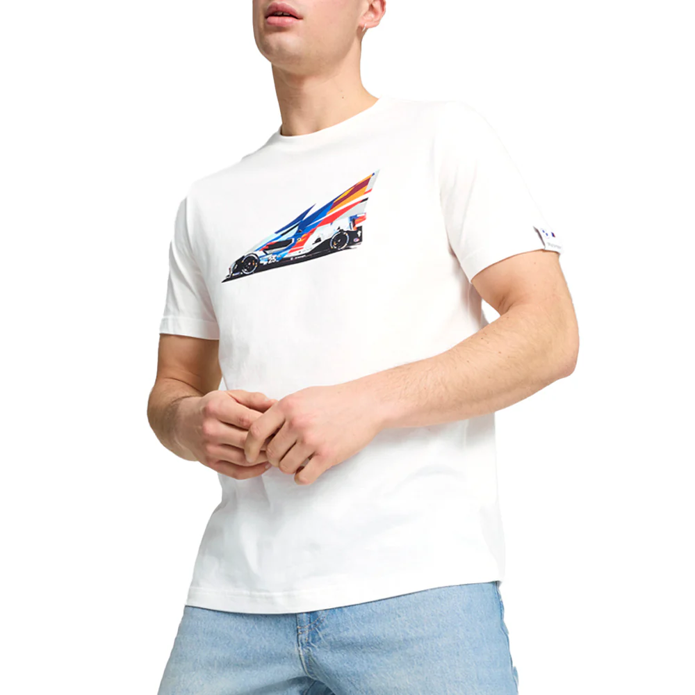BMW M Motorsport Car 2 Graphic Crew Neck Short Sleeve T-Shirt