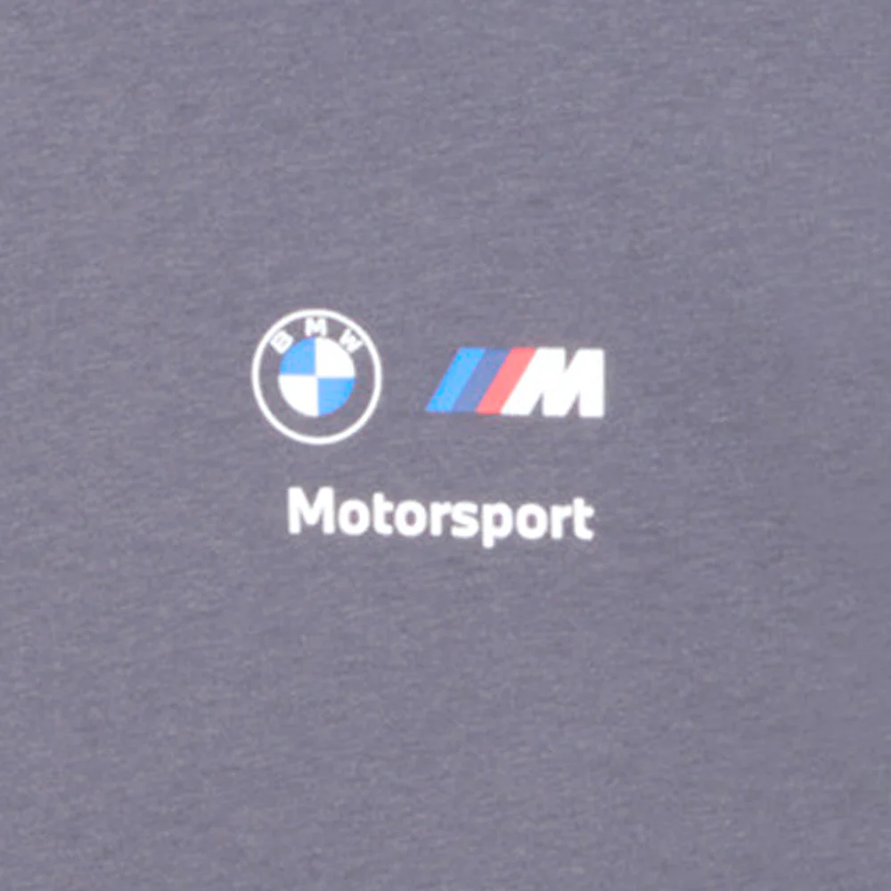BMW M Motorsport Stacked Logo Crew Neck Short Sleeve T-Shirt - Image 5
