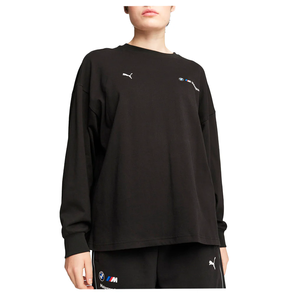 BMW M Motorsport Graphic Crew Neck Long Sleeve T-Shirt - Image 3