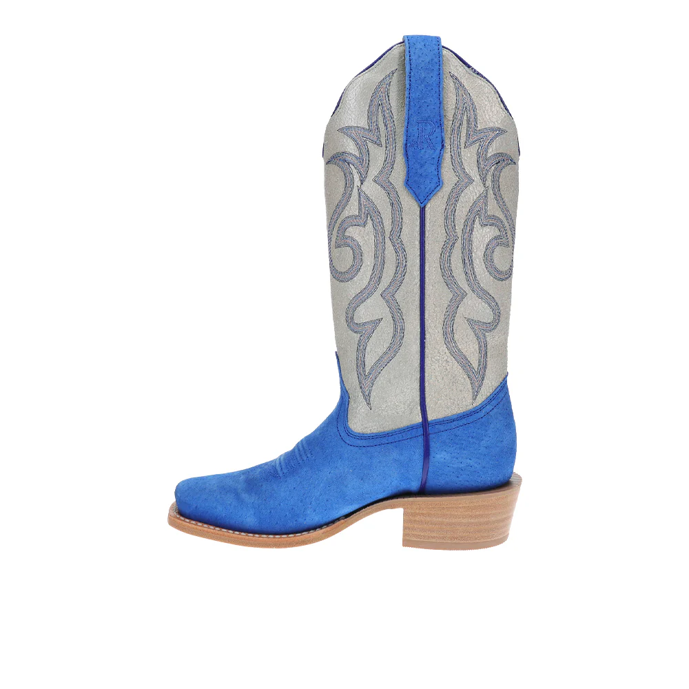 Boar Narrow Embroidered Square Toe Cowboy Boots - Image 3