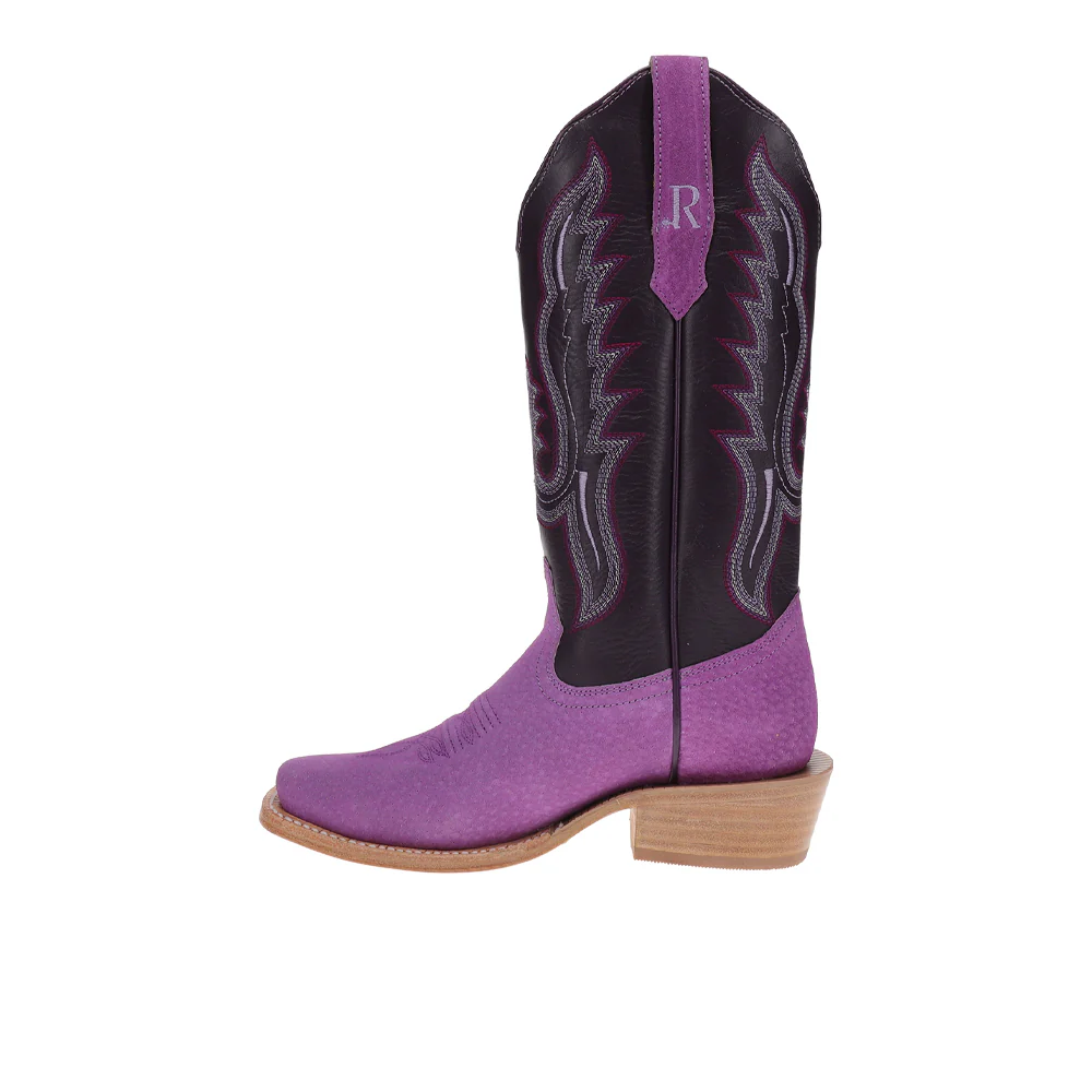 Boar Narrow Embroidered Square Toe Cowboy Boots - Image 3