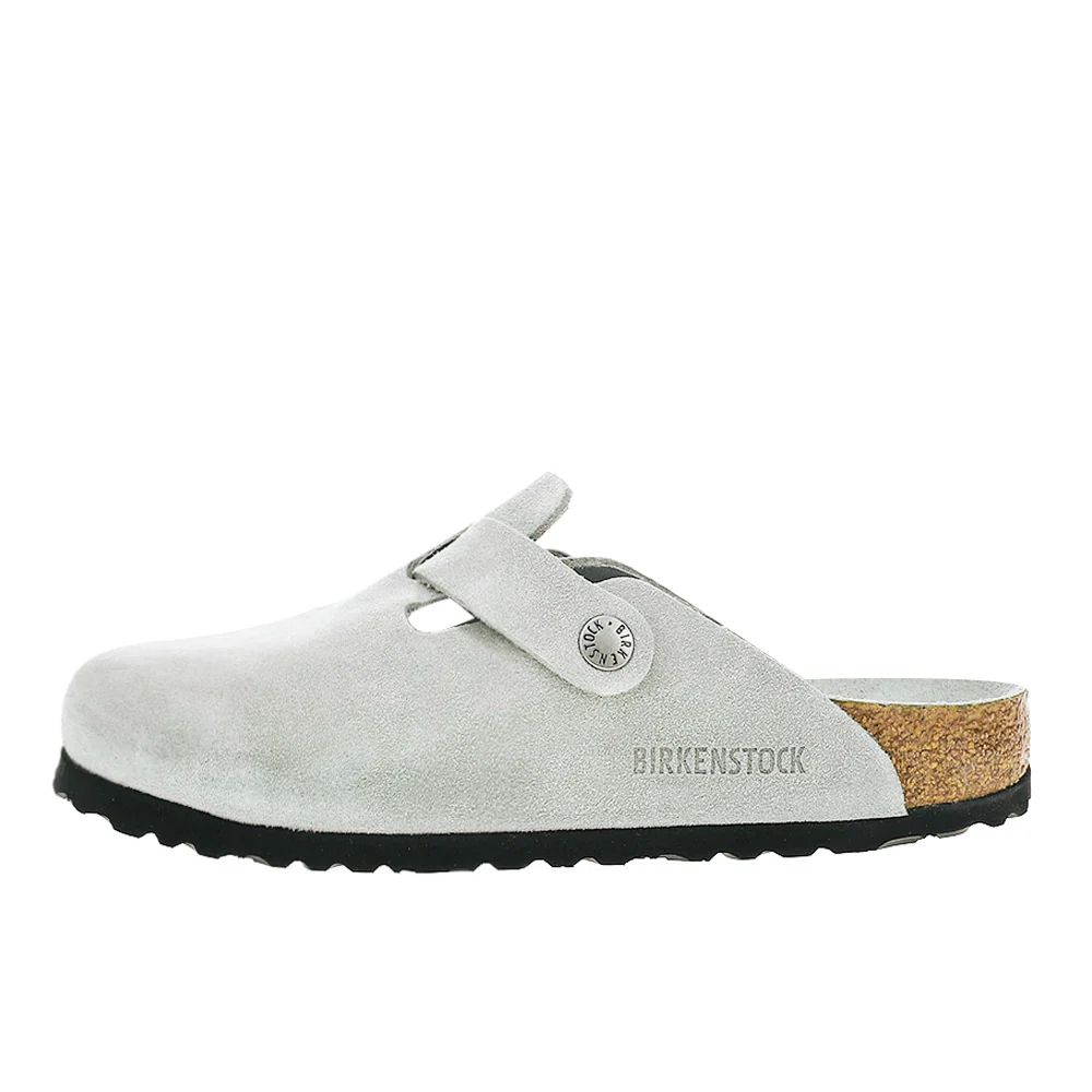 Boston Soft Footbed Suede Leather Clogs - Image 3