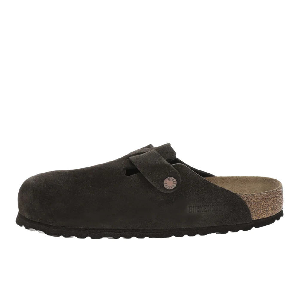 Boston Soft Footbed Suede Leather Clogs - Image 3